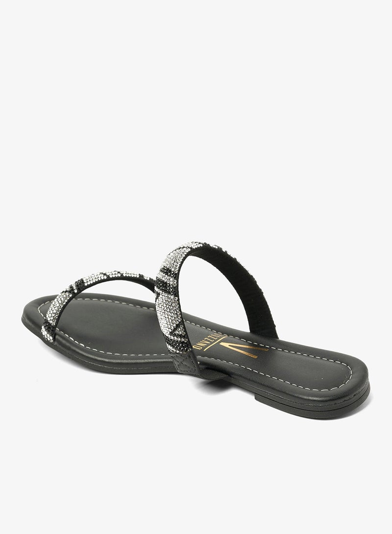 فيزانو صنادل مسطحة للنساء - صنادل مسطحة أنيقة ونعال مسطحة مريحة للسيدات - Image 3