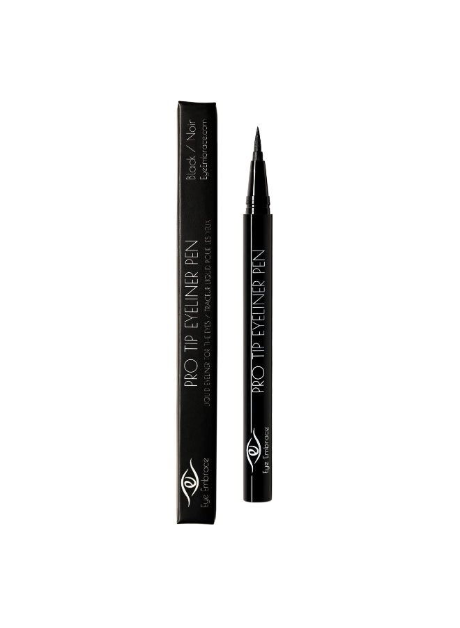 Eye Embrace Pro Tip Eyeliner Pen Black Waterproof FeltTip Liquid Eyeliner Pen for the Eyes CrueltyFree Black - Image 4