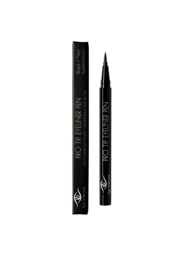 Eye Embrace Pro Tip Eyeliner Pen Black Waterproof FeltTip Liquid Eyeliner Pen for the Eyes CrueltyFree Black - Image 3