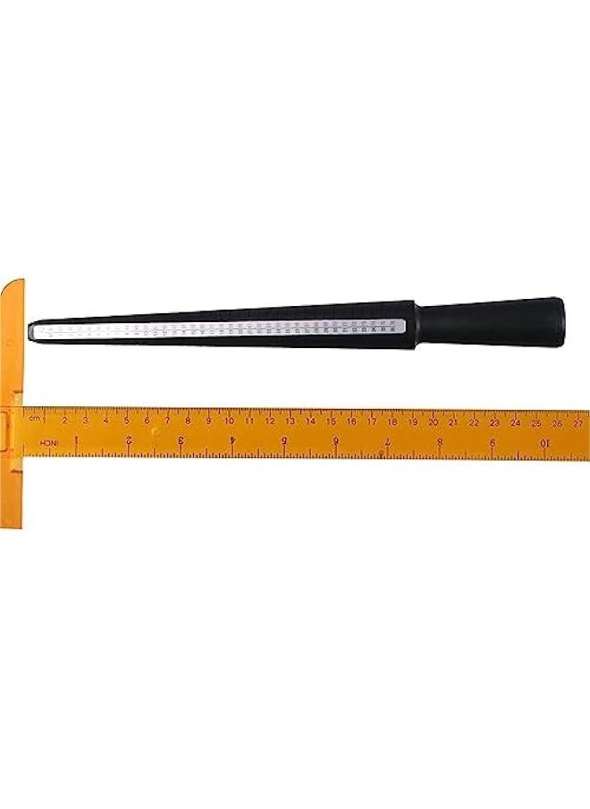 Generic 27Pcs US Size Ring Measuring Tool Set with Rubber Hammer,Jewelry Tool Measuring Stick Metal Mandrel Ring Sizer Gauge for Jewelry Making Jewelers Tools  - Image 4