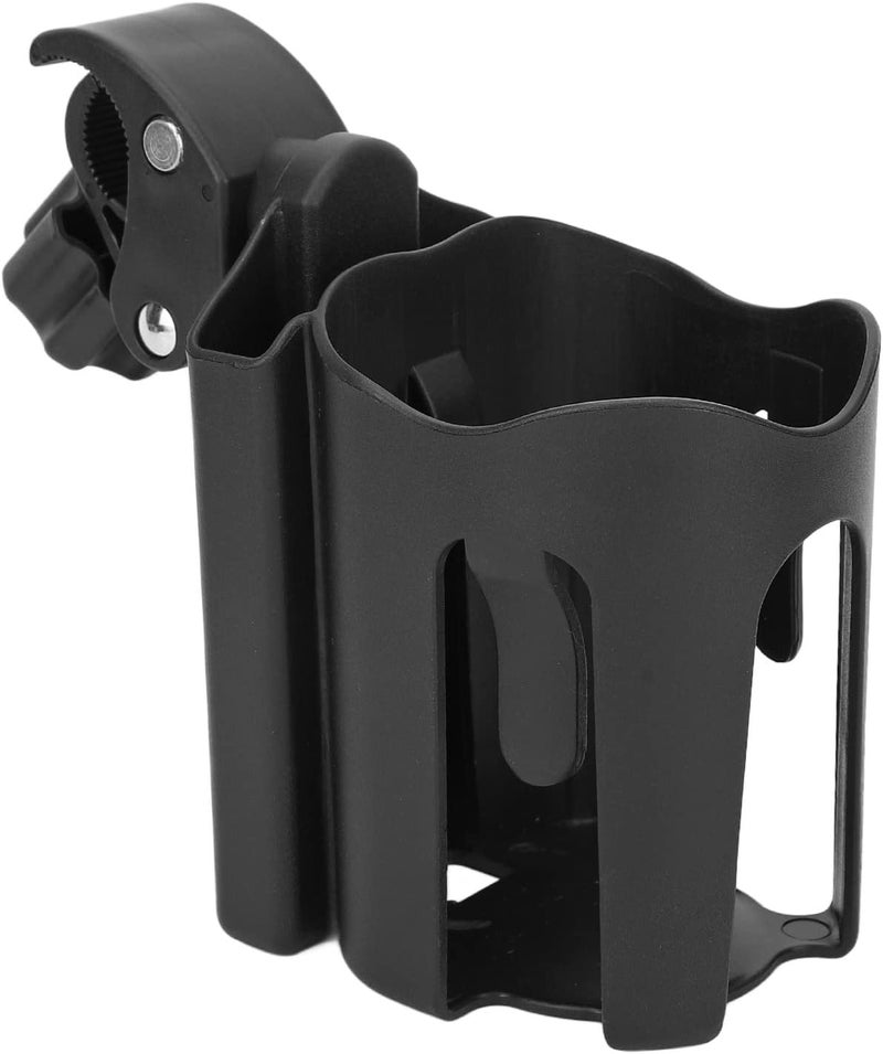 klarako Stroller Cup Holder for Bikes Trolley, Fixed Adjustment Cup Phone Holder for Walkers Wheelchairs Bikes Carts Kayaks Motorcycles - Can Hold Both Bottles and Phones at The Same Time - Image 1