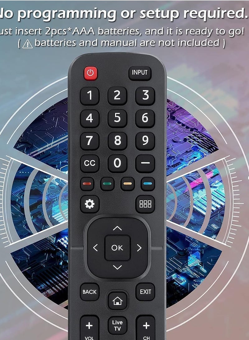 PopZa New Replacement for Hisense-TV-Remote Compatible with All Hisense 4K LED HD UHD Smart TVs - Image 4