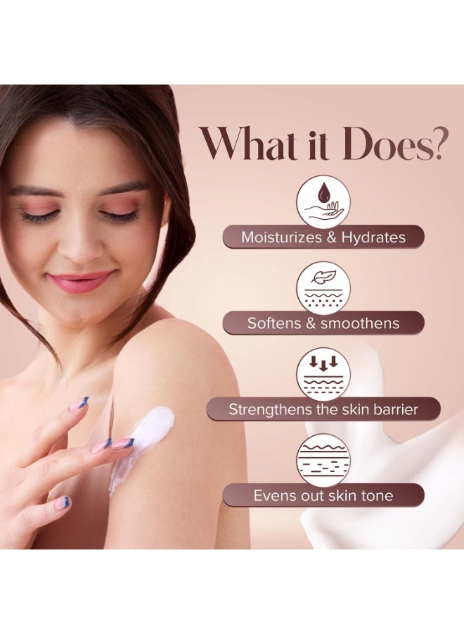 أوزون لوشن ترطيب عميق للجسم للرجال والنساء | مثالي لجميع أنواع البشرة | زبدة الشيا مع الألوفيرا وزيت اللوز والبنتافيتين | لمسة نهائية غير لزجة | 190 مل (عبوة من 1) - Image 5