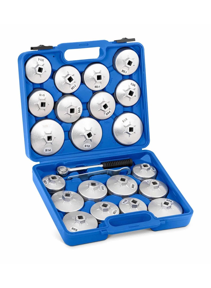 Oil Filter Cap Wrench Kit, 65-101mm Sizes, Car Fuel Filter Remover Tool  - Image 2
