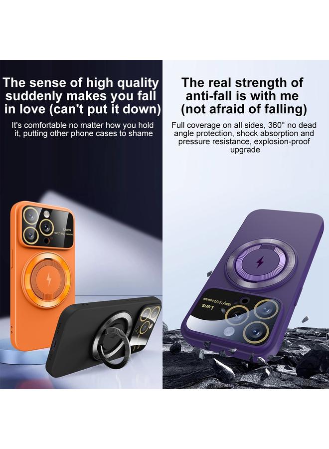 S-TOP Case For iPhone 15 Pro Max Large Window MagSafe Magnetic Holder Phone Case - Image 3