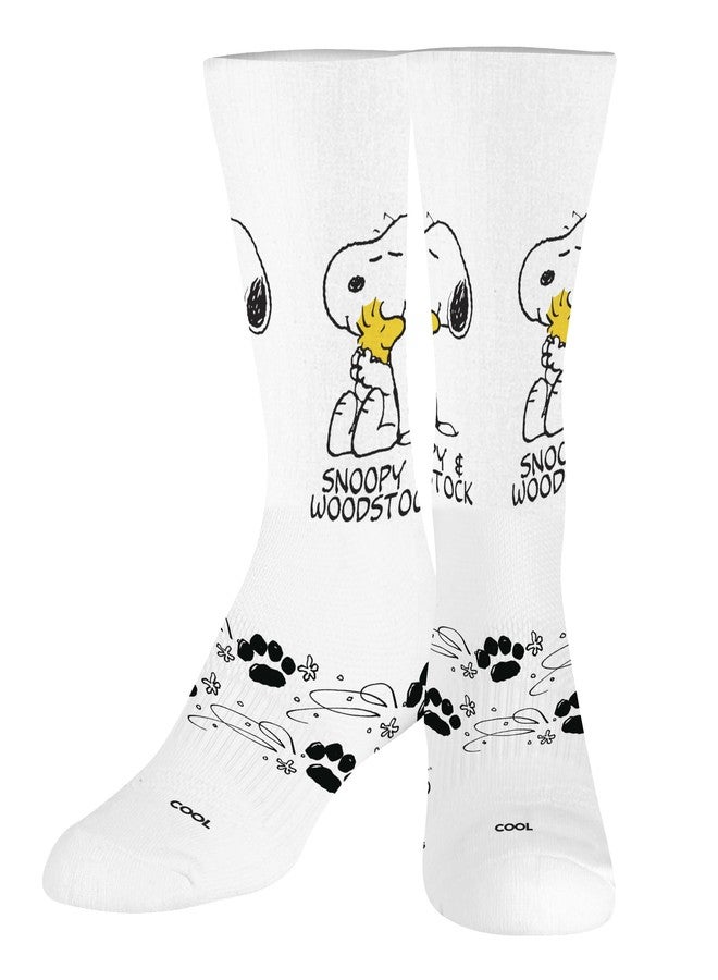 Odd Sox جوارب أود سوكس - جوارب سنوبي ووودستوك للكبار - منتجات مستوحاة من سلسلة قصص بيناتس المصورة - مقاس كبير - مزيج قطني مريح - هدية رائعة لمحبي الرسوم المتحركة الكلاسيكية - Image 2