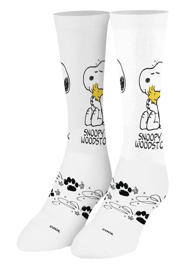 Odd Sox جوارب أود سوكس - جوارب سنوبي ووودستوك للكبار - منتجات مستوحاة من سلسلة قصص بيناتس المصورة - مقاس كبير - مزيج قطني مريح - هدية رائعة لمحبي الرسوم المتحركة الكلاسيكية - Image 1