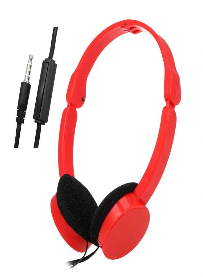 KUBITE T-111 3.5mm Wired Over-ear Headphones Foldable Sports Headset Portable Music Gaming Earphones w/ Microphone for Kids MP4 MP3 Smartphones Laptop Tablet PC - Image 5