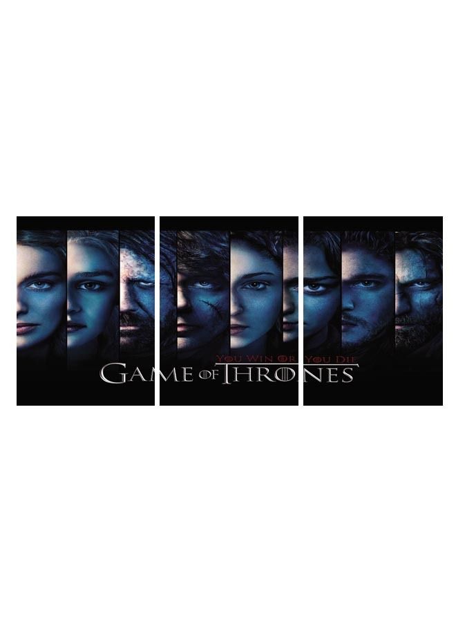 Marktna Decorative Wall Art Painting with Game of Thrones Series Design 3 Pieces Size 120x60cm - Image 2