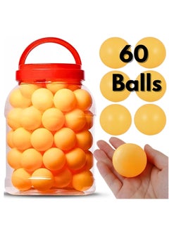 MAGIC VAULT 60 Pcs Ping Pong Balls | Durable ABS Training Table Tennis Balls | High-Performance 40mm Balls for Indoor/Outdoor Use | Professional Quality for Kids & Adults | Yellow  - Image 1