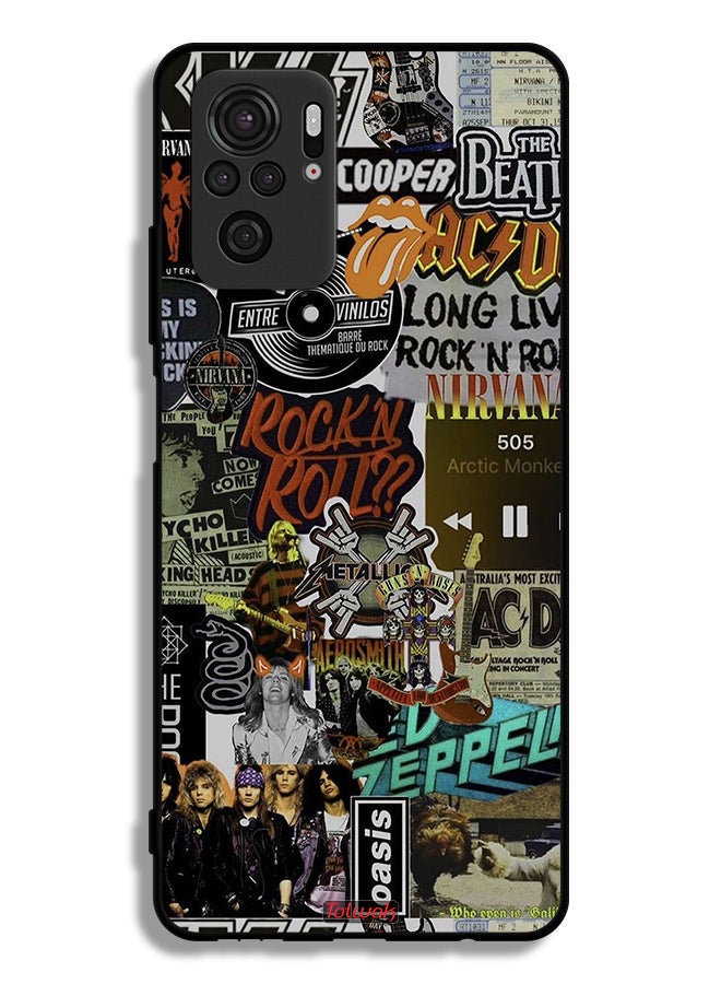 Tolwak Xiaomi Redmi Note 10S Protective Case Cover Long Live Rock N Roll - Image 2