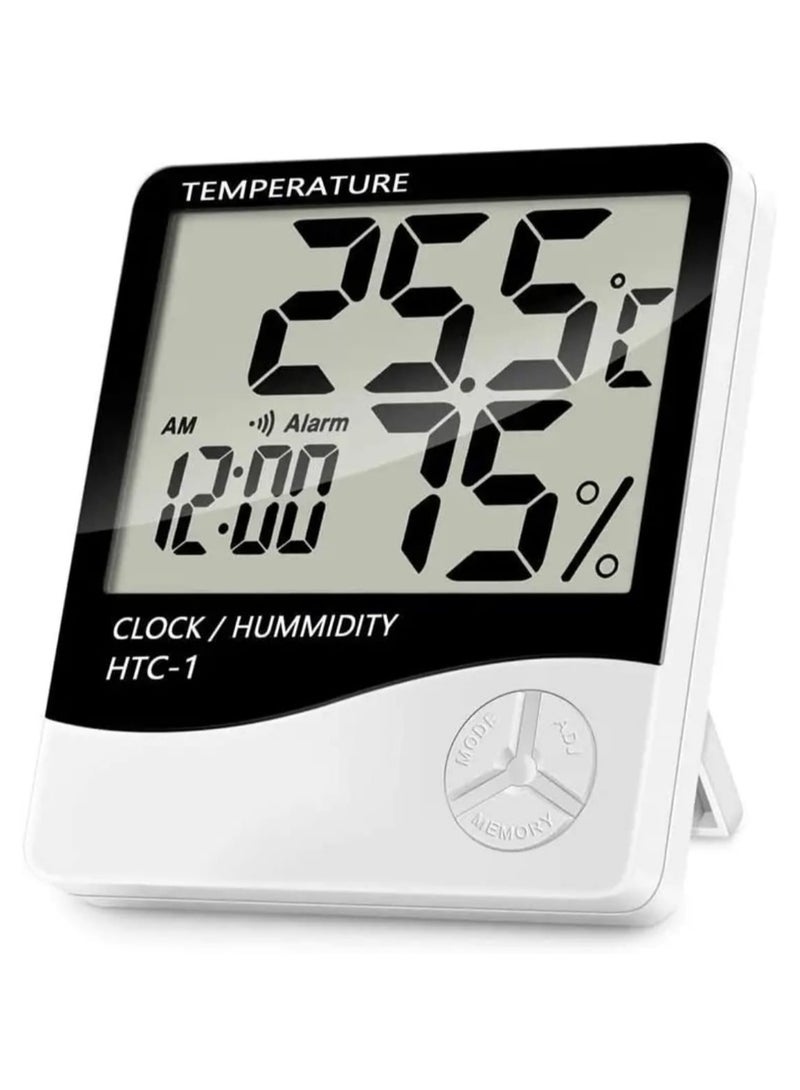 جهاز قياس الحرارة والرطوبة أزرق داكن/ أبيض (٤ اجهزة)  HTC1  - Image 2