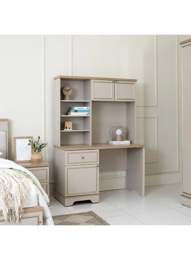 ROYAL FURNITURE Riverina Study Desk – Grey and Oak for Home Office - Image 1