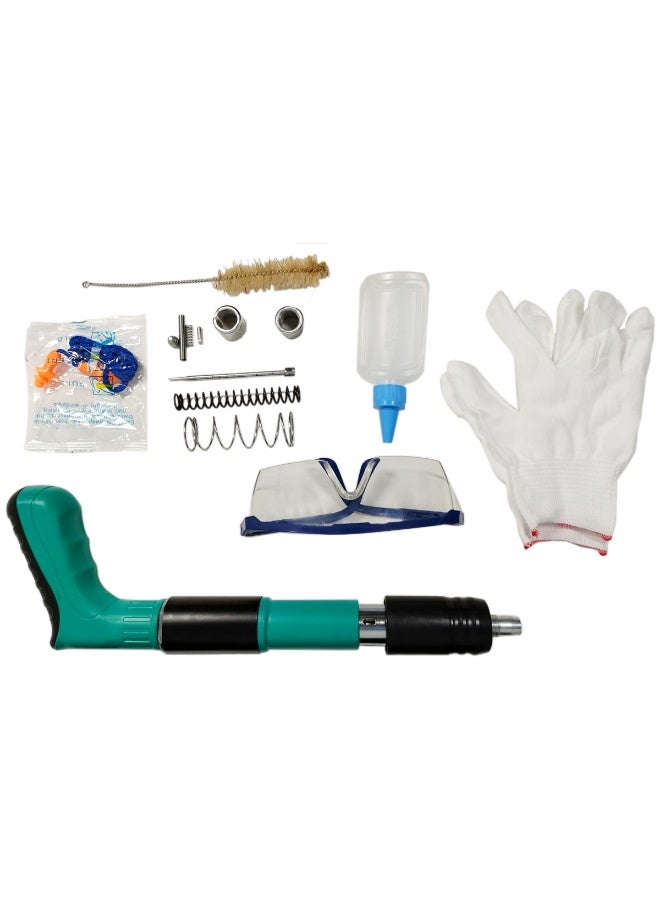 Steel Nail Gun Kit with Carry Case – Heavy-Duty Manual Concrete & Wall Fastening Tool Set with Safety Glasses, Gloves, Cleaning Brush & Accessories – Professional Fixing for Steel, Brick & Masonry - Image 2