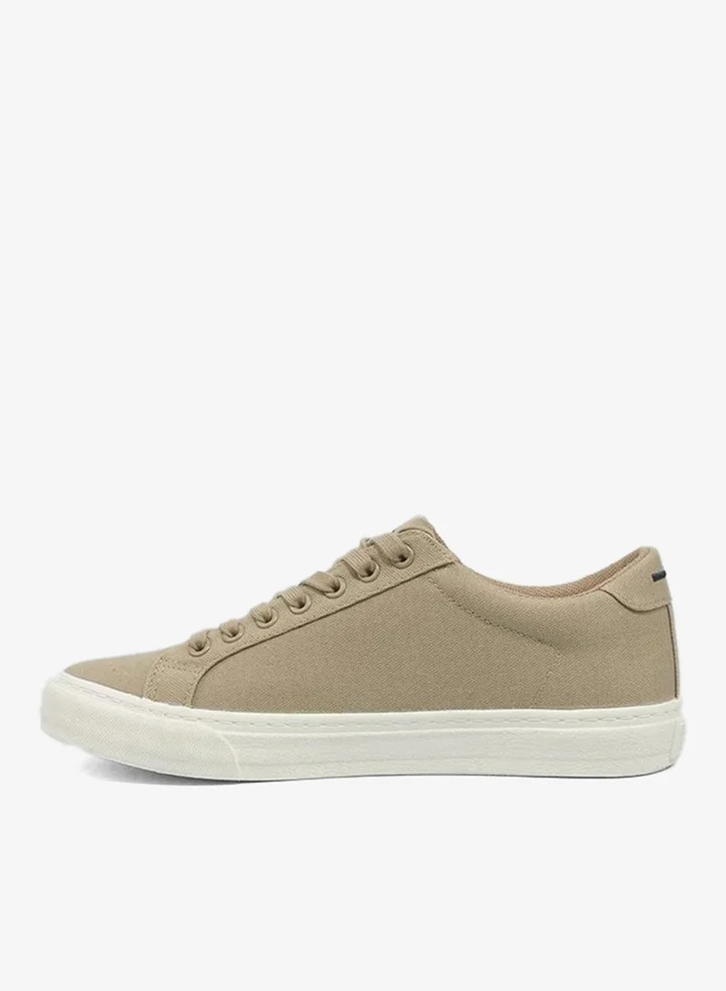 يو اس بولو اسن USPA ZEMA GLB Men’s Sneakers – Sand | Casual Canvas Lace-Up Everyday Shoes