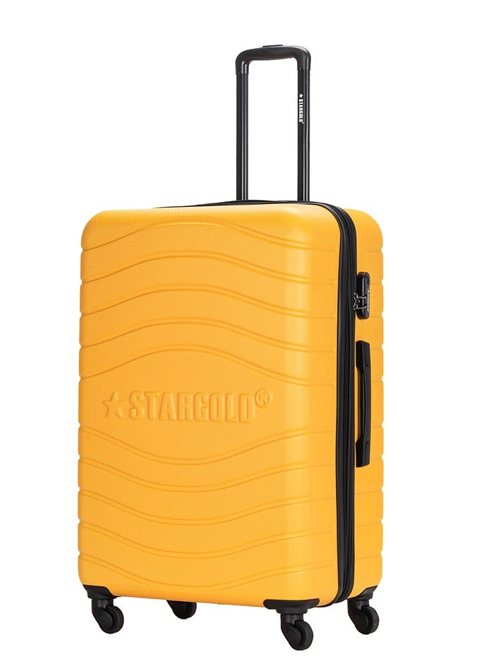 ستارجولد 4 عبوات من عربة أمتعة مقفلة ذات رقم دوار للجانب الصلب - Image 2