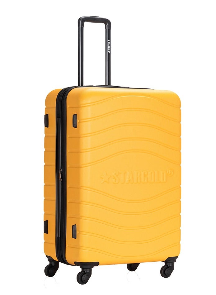 ستارجولد 4 عبوات من عربة أمتعة مقفلة ذات رقم دوار للجانب الصلب - Image 3