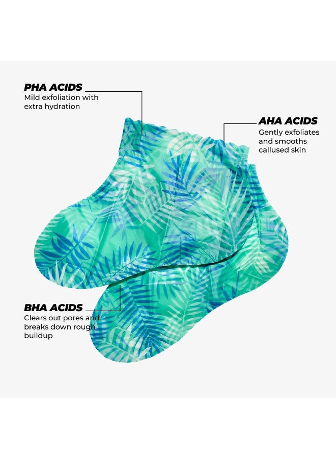 Vitamasques Foot Peeling Mask - 5 Pairs Professional Korean Exfoliating Foot Mask for Dry Cracked Feet & Callus Removal, Feet Peeling Masks that Remove Dead Skin for Soft Heels with AHA BHA PHA - Image 2