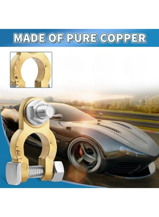 Generic Battery Terminal Connectors, Battery Terminals Bolt, Battery Cable Ends Pure Copper with Protect-Corrosion Pad Accessories Automotive Car Marine Battery  - Image 2