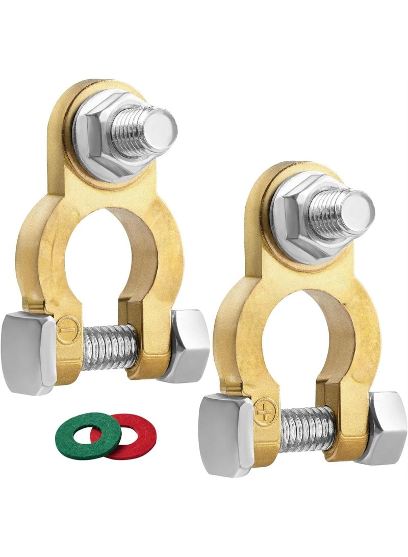 Generic Battery Terminal Connectors, Battery Terminals Bolt, Battery Cable Ends Pure Copper with Protect-Corrosion Pad Accessories Automotive Car Marine Battery  - Image 1