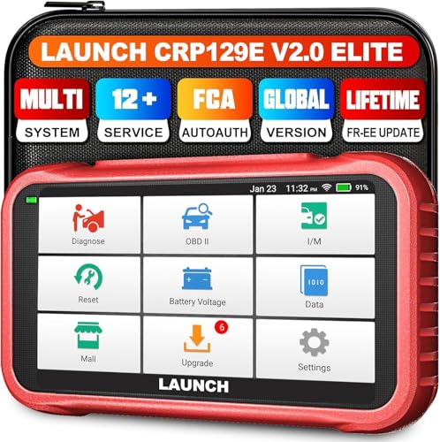 LAUNCH CRP129E V2.0 OBD2 Scanner, 2025 All Level-Up，FCA AutoAuth, 12 Reset, Oil/EPB/SAS/TPMS/BMS/Injector Coding, ABS Bleed, ABS SRS Transmission Engine Code Reader, Lifetime Free Update - Image 1
