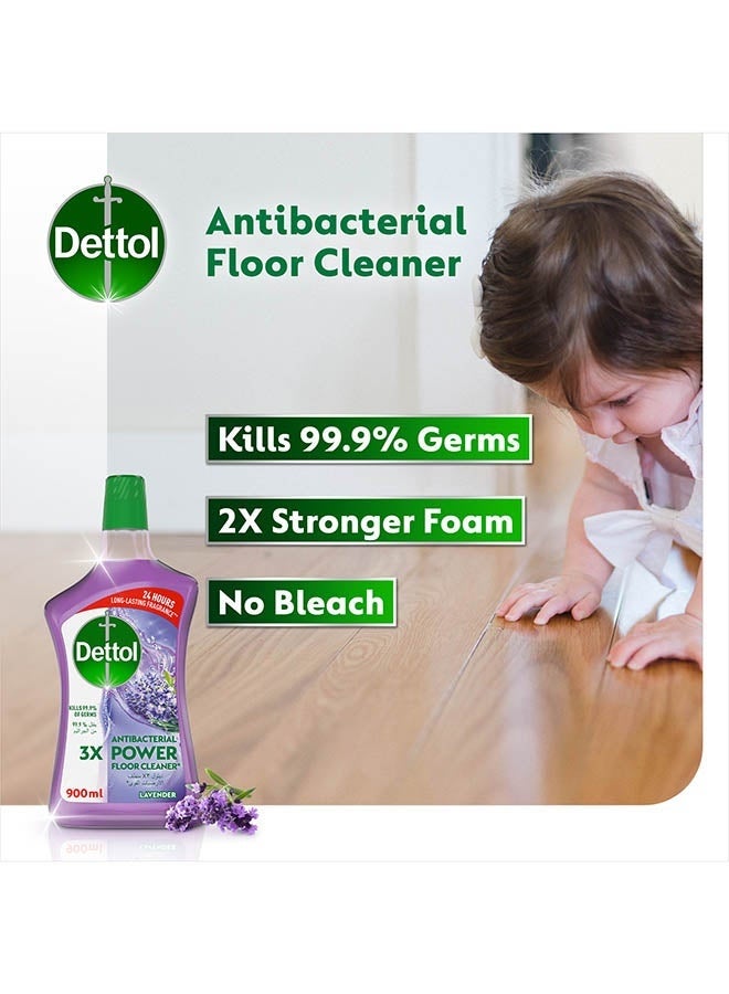 Dettol Lavender Antibacterial Power Floor Cleaner 900ml - Image 2