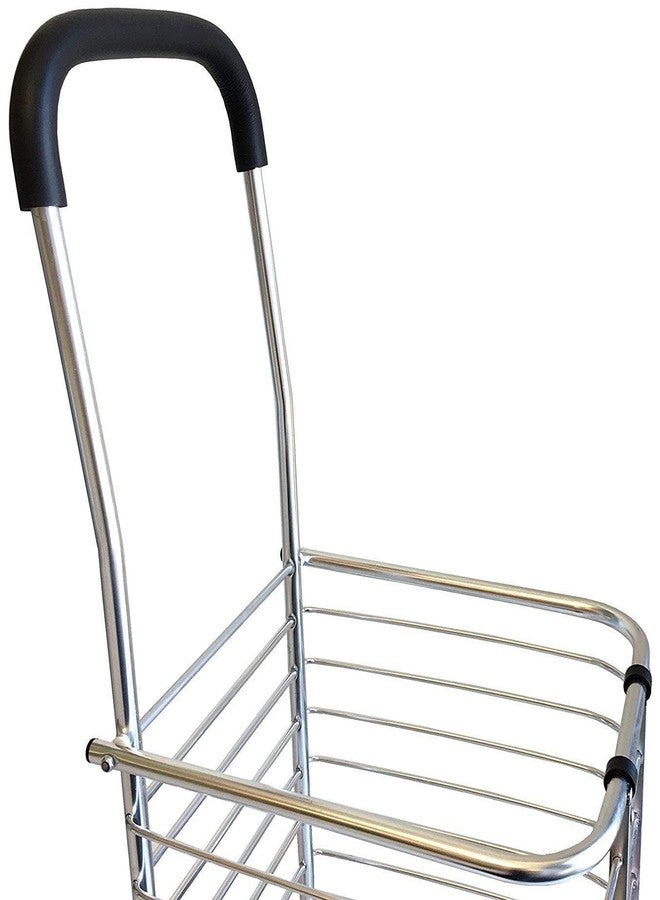 RAMYAENT Luggage Rolling 4 Wheels Trolley Cart Aluminum Folding Shopping Cart Trolley with Wheel Travel Luggage Shopping Trolley - Image 3