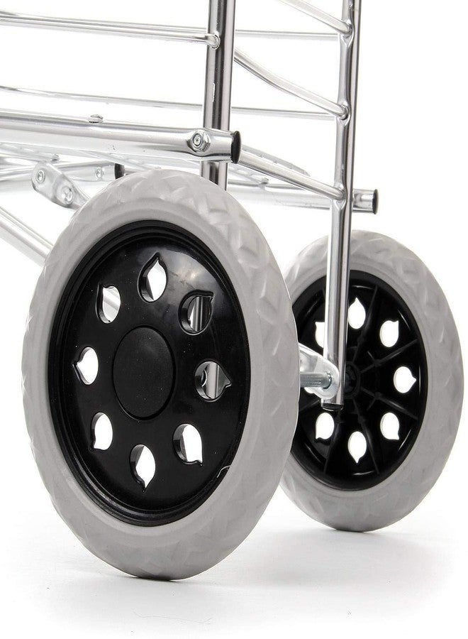 RAMYAENT Luggage Rolling 4 Wheels Trolley Cart Aluminum Folding Shopping Cart Trolley with Wheel Travel Luggage Shopping Trolley - Image 5