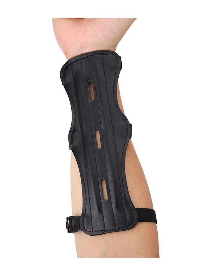 Generic Leather Arm Guard, Forearm Protector, for Protection from Bowstring Recoil, 22cm Length  - Image 1