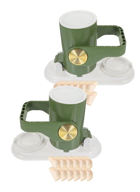 2 Pieces 2 in 1 Dumpling Press Machine Make Dumplings Quickly and Easily Kitchen Accessories Random Colour