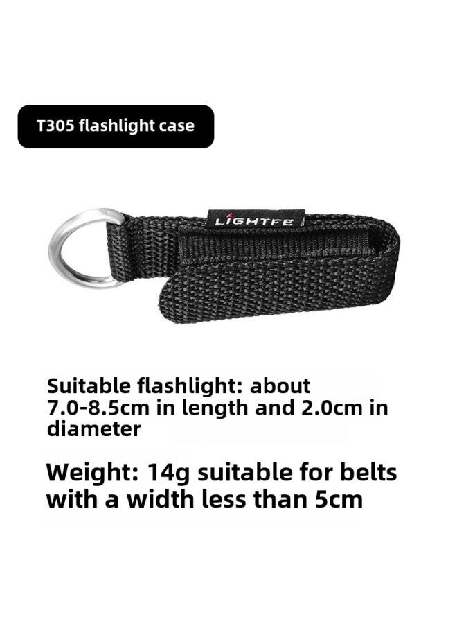Generic Portable LED Flashlight Sleeve Storage Bag Protective Bag Waist Bag Cloth Cover Nylon Material Elastic Flashlight Sleeve Wholesale-Color:T305 - Image 1