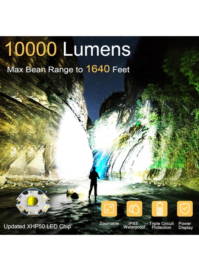 general Rechargeable Flashlights High Lumens, Super Bright LED Flash Light, 5 Modes, IPX5 Waterproof Handheld Flash Light for Home, Emergencies, Camping - Image 2