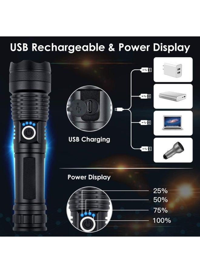 general Rechargeable Flashlights High Lumens, Super Bright LED Flash Light, 5 Modes, IPX5 Waterproof Handheld Flash Light for Home, Emergencies, Camping - Image 3