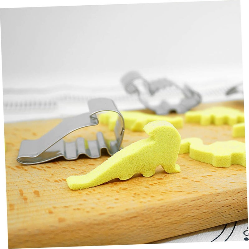 6 قطع قواطع بسكويت ديناصور من الفولاذ المقاوم للصدأ قوالب الخبز لمطبخ DIY وحفلات - Image 5