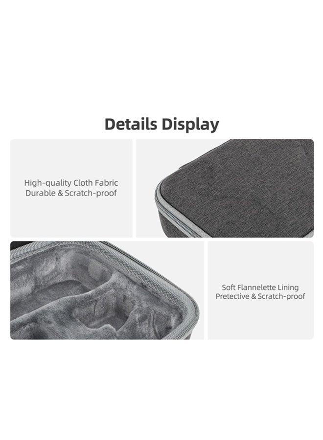 حالة حمل صلبة متوافقة مع دي جي أوسمو جيب 3 ، حقيبة تخزين السفر مقاومة للصدمات المحمولة لجيب أوسمو 3 اكسسوارات كومبو القياسي ، قشرة إيفا الوقائية للكاميرا الفيديو Vlogging ، جيب الشبكة الداخلية والبطانية البلوشية الناعمة - Image 3