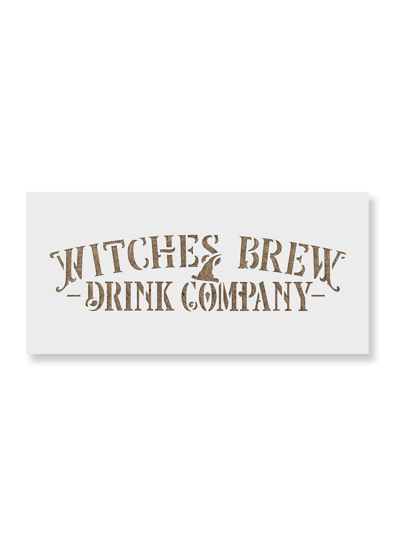 Stencil Revolution - Witches Brew Label Stencil Reusable Stencils for Painting Mylar Stencil for DIY Projects and Crafts - Image 1