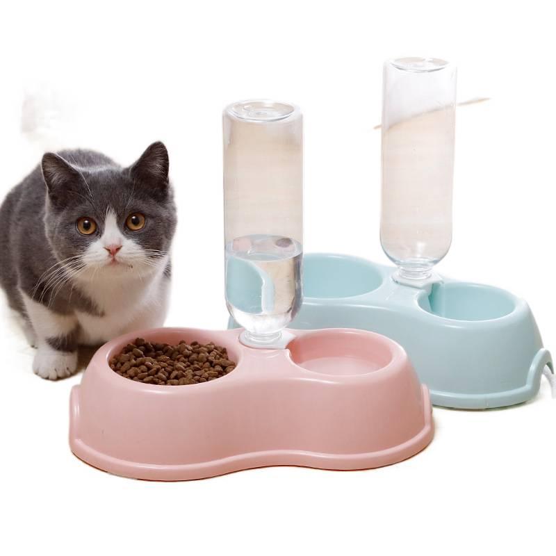 Pet Bowl Double Routine Feeding Daily Feeding Indoor Feeding Home Feeding Accessory Pet Food Bowl - Image 3