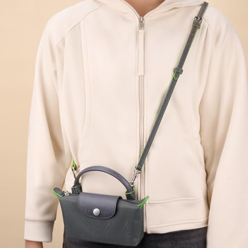 KOMHPS Purse Straps Replacement, Leather Handbag Crossbody Shoulder Strap Adjustable for Longchamp Bag Women - Image 5
