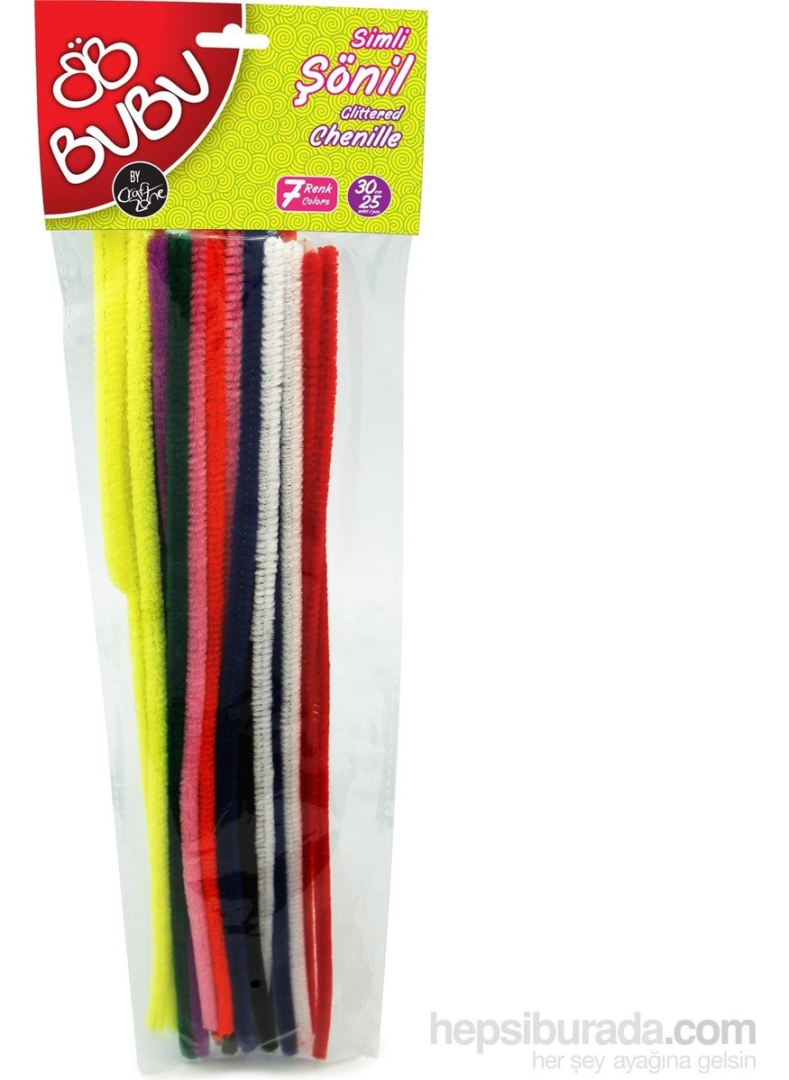 Bu-Bu Chenille 30CM 9 Colors 25 Pieces BUBU00104 