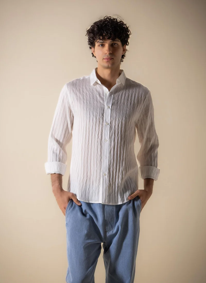 شايبس SOFT TEXTURED TENCEL SHIRT