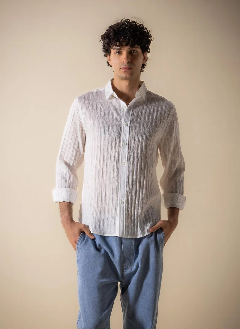 شايبس SOFT TEXTURED TENCEL SHIRT