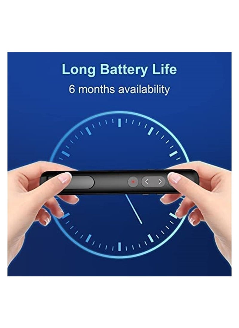 DMG TECH - PPT Slide Clicker, Wireless Presenter Remote, with Hyperlink, Volume Remote Control PowerPoint Office Presentation Clickerk, for Keynote/PPT/Mac/PC/Laptop - Image 1