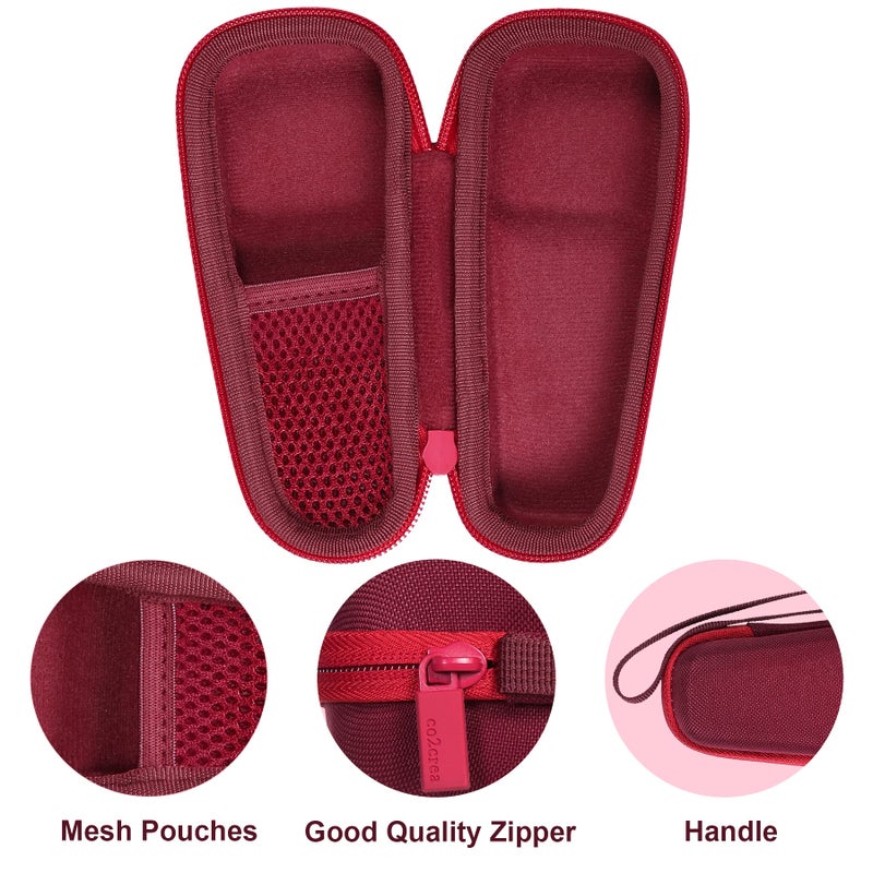 co2CREA Hard Carrying Case Compatible with NÃ¥graCoola CLIE 2 1 Sonic Facial Cleansing Brush (Berry) - Image 3