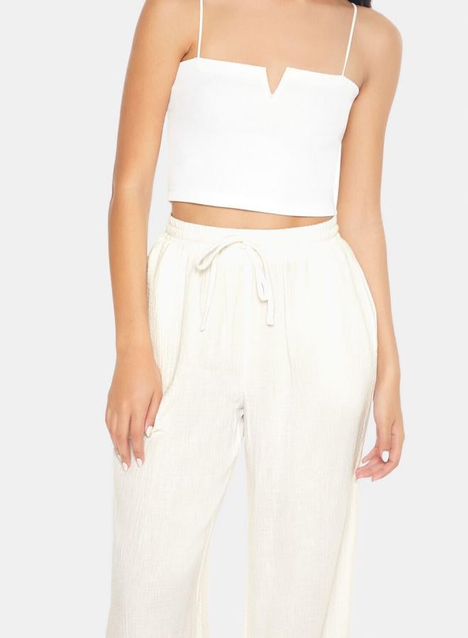 FOREVER 21 Wide-Leg Drawstring Pants - Image 2