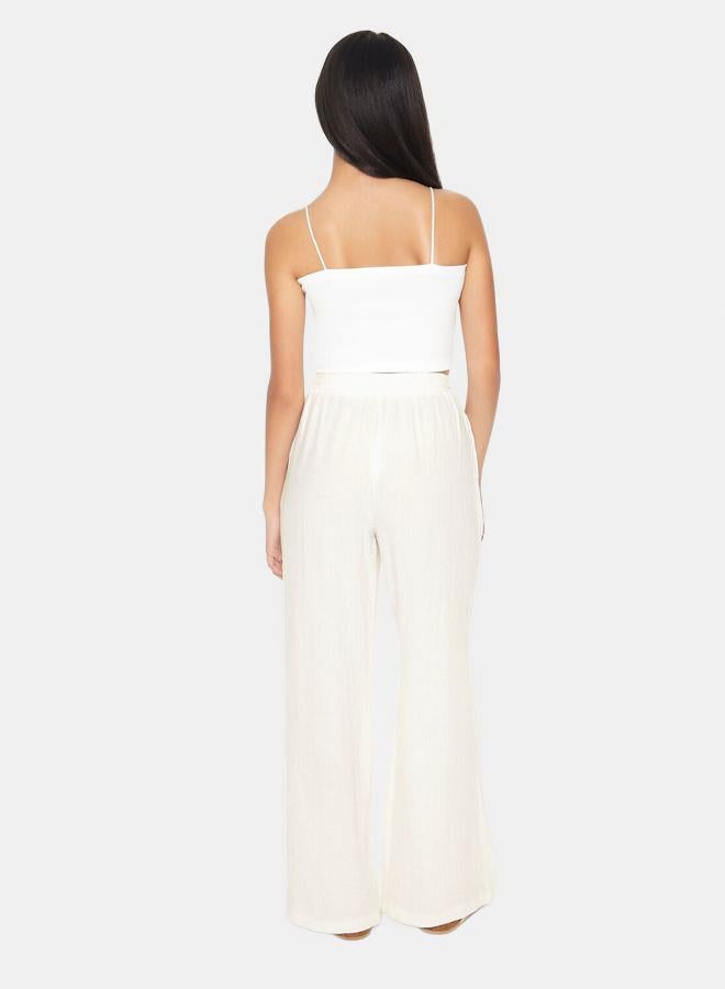 FOREVER 21 Wide-Leg Drawstring Pants - Image 4
