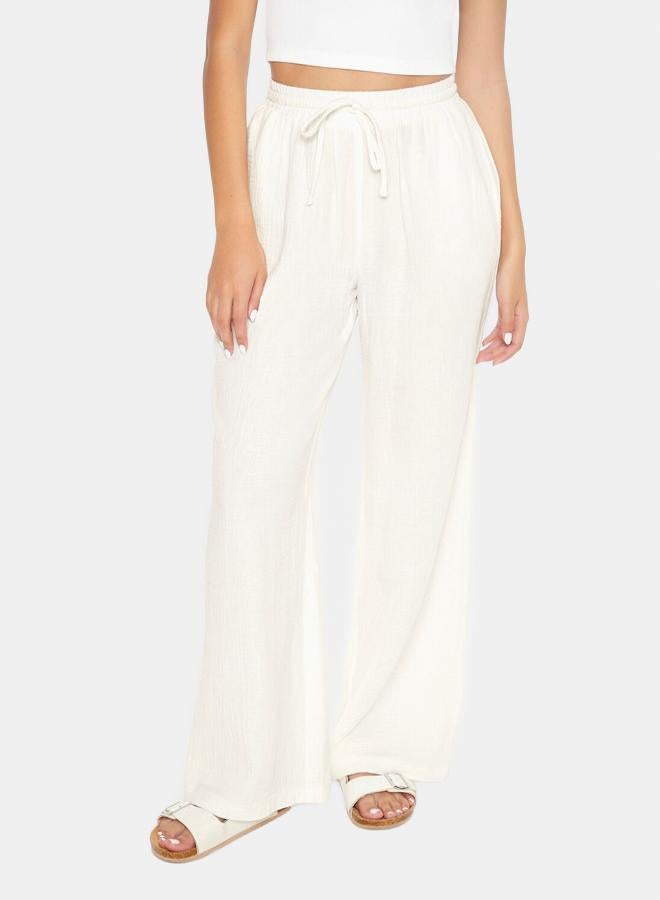 FOREVER 21 Wide-Leg Drawstring Pants - Image 3