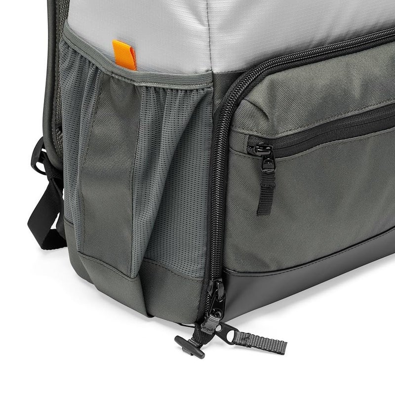 Lowepro حقيبة ظهر كاميرا خارجية Lowepro LP37238-PWW Truckee BP 250 LX، تناسب جهاز لوحي بحجم 15 بوصة، لكاميرات DSLR/مرآة مدمجة، لعلامات Sony وCanon وNikon، 1-2 عدسات، جيمبال، طائرة فيديو، DJI، Osmo، Mavic، رمادي فاتح - Image 4