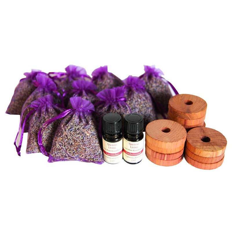 حقائب كبيرة مملوءة باللافندر العطري ومنتجات خشب الأرز المعطرة من كيركوس ليفينغ، زيت اللافندر الأساسي، وزيت خشب الأرز الأساسي - Image 2