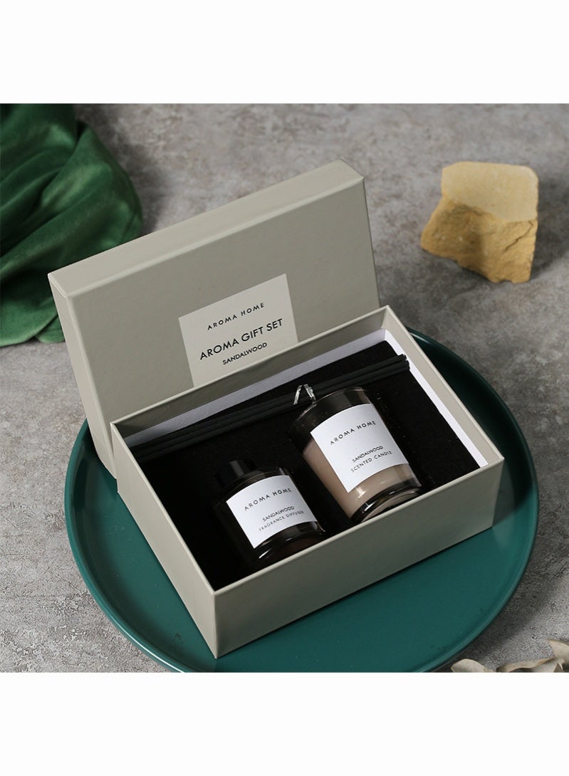Candle Reed Diffuser and Scented Candle Gift Set , a Unique Birthday Present for Your Girlfriend, Suitable for Both Men And Women, Perfect for Valentine'S Day. - Image 2