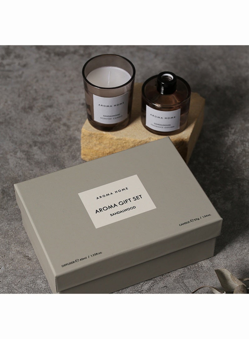 Candle Reed Diffuser and Scented Candle Gift Set , a Unique Birthday Present for Your Girlfriend, Suitable for Both Men And Women, Perfect for Valentine'S Day. - Image 1